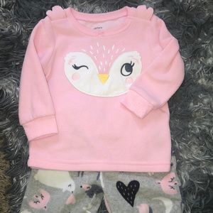 Fleece pajamas long sleeve long pants carters